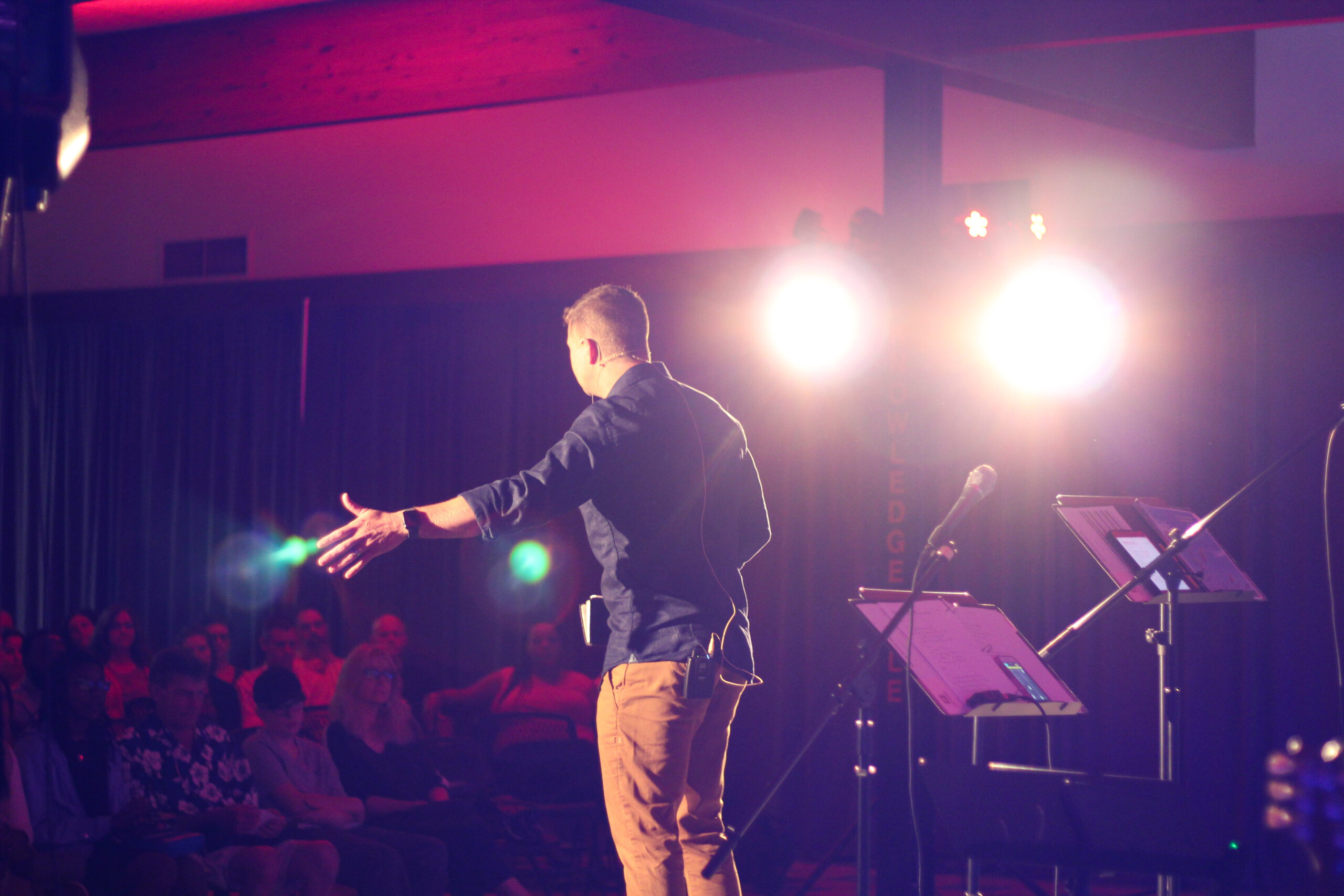 Pastor Chris at Found church at Parkside