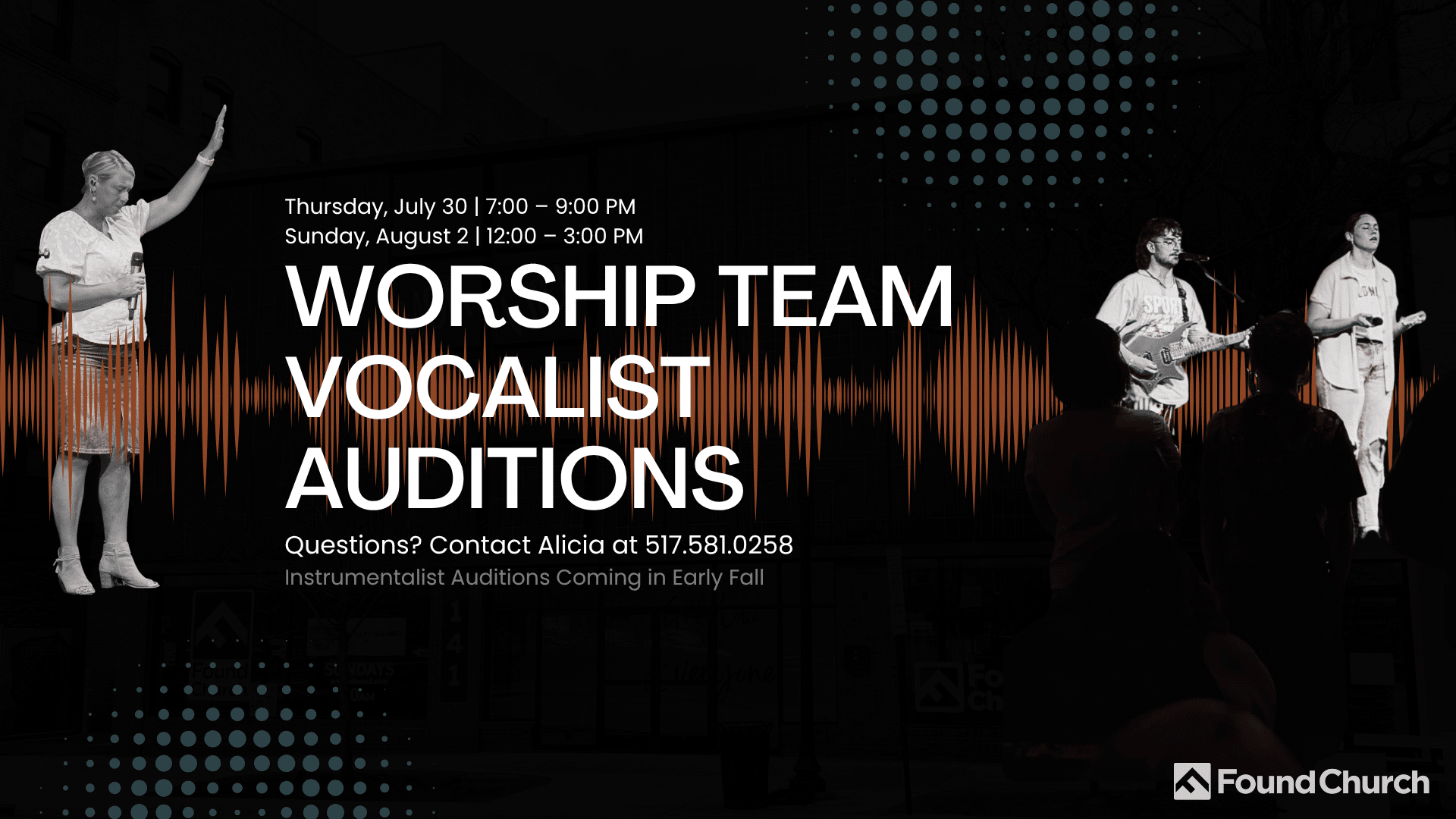 Worship Team Vocalist Auditions at Found Church