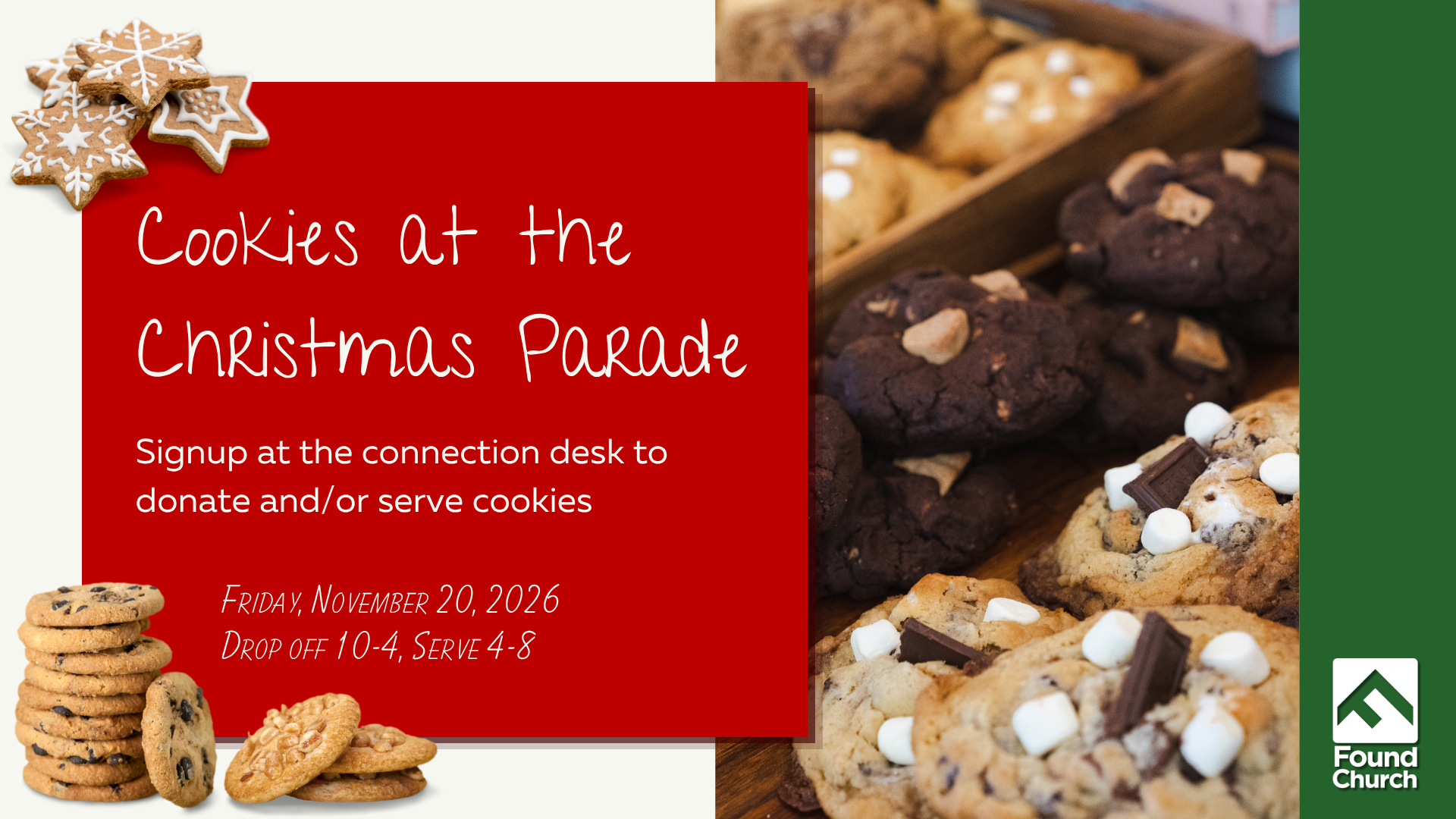 Cookies at the Downtown Jackson Christmas Parade